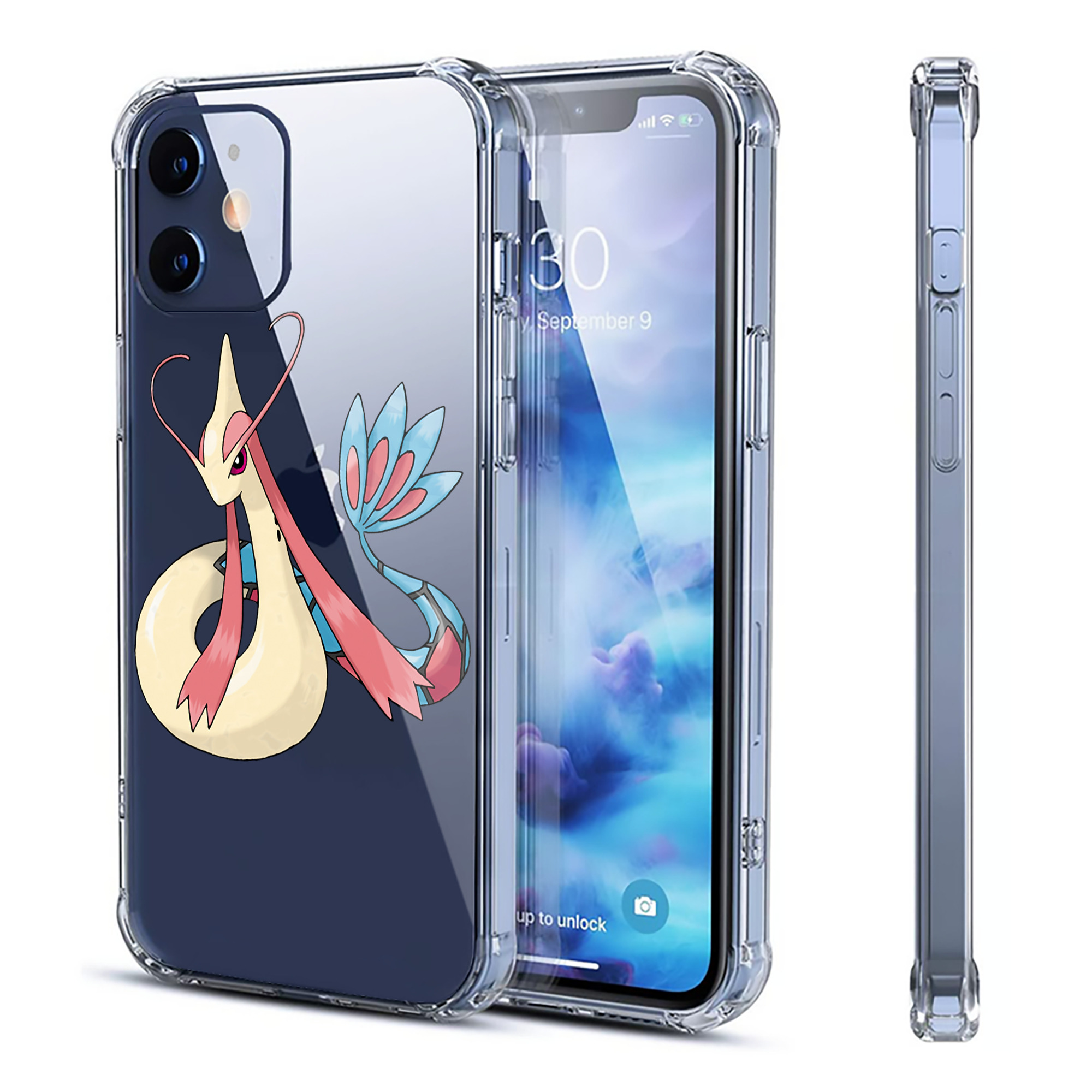 （画像用） ポケットモンスター Pokémon 【iPhone 12シリーズ対応】透明スマホケース（クリアソフトケース）
